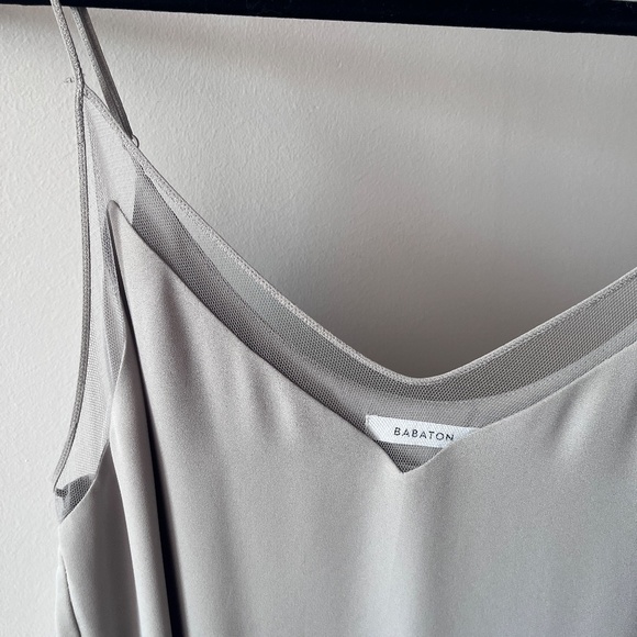 Babaton Everly blouse with mesh detail (grey, size large) - Picture 5 of 7